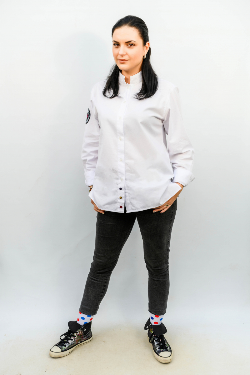 Camasa alba cu nasturi